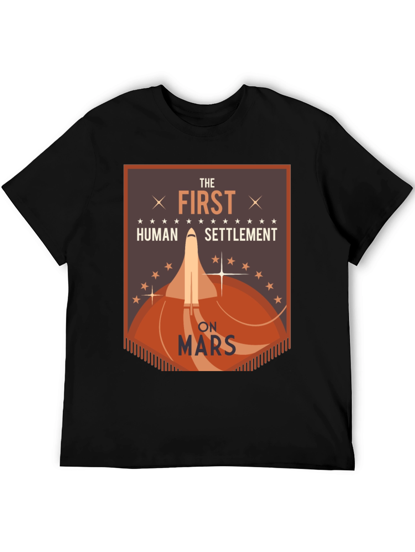 First Human Settlement on Mars Graphic T-Shirt