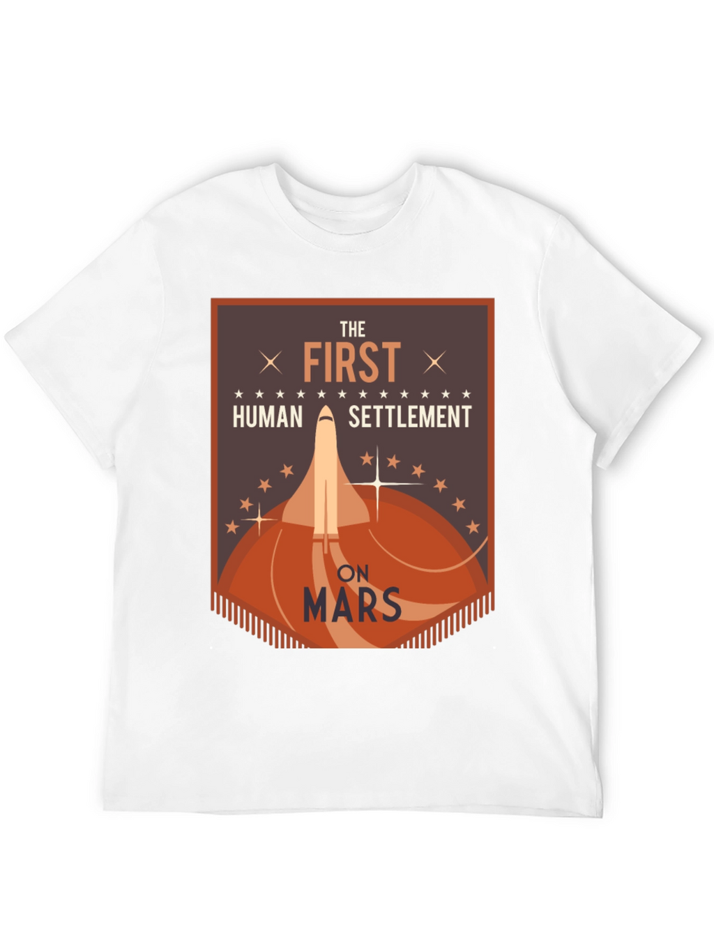 First Human Settlement on Mars Graphic T-Shirt