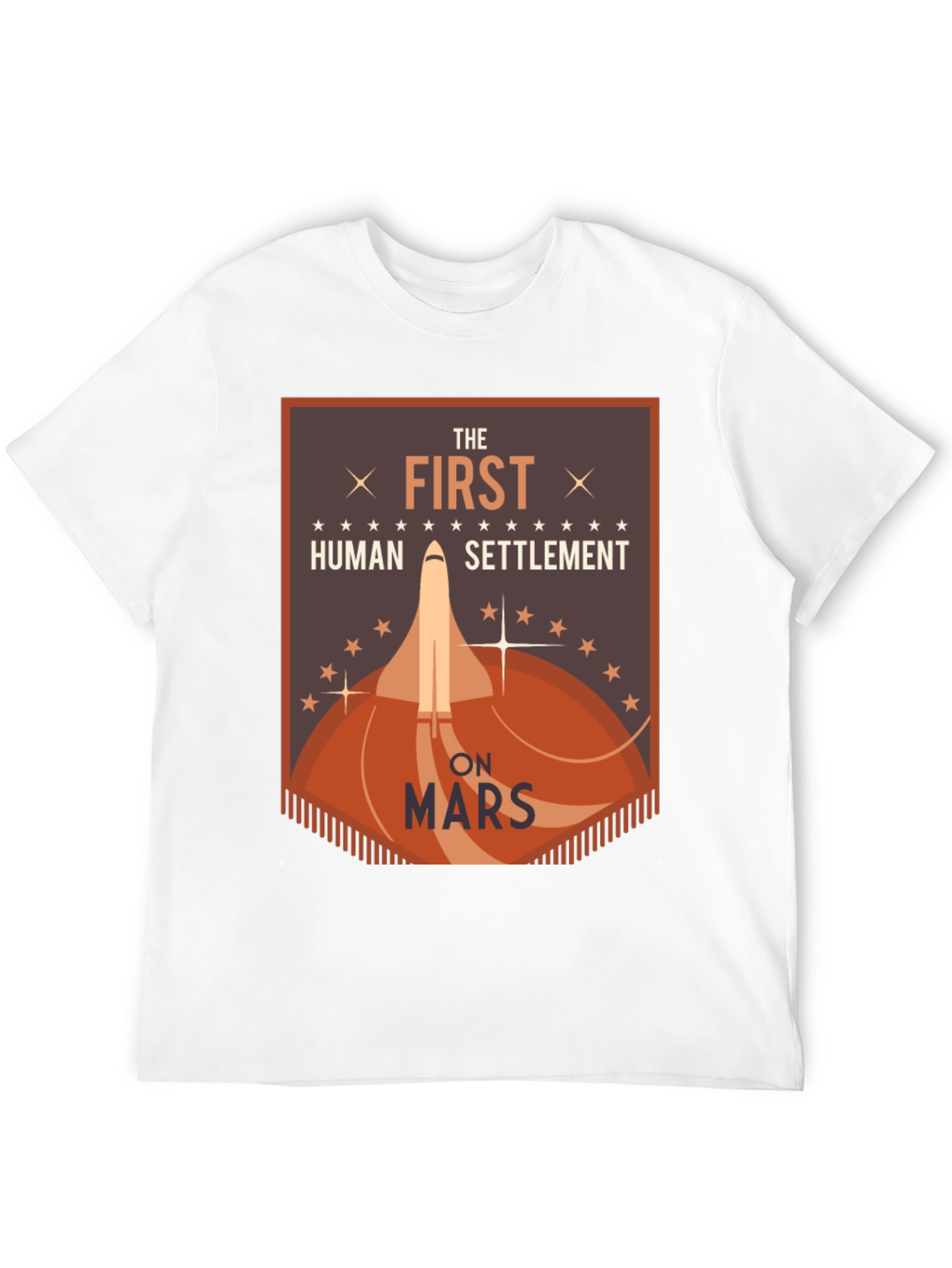 First Human Settlement on Mars Graphic T-Shirt