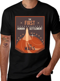 First Human Settlement on Mars Graphic T-Shirt