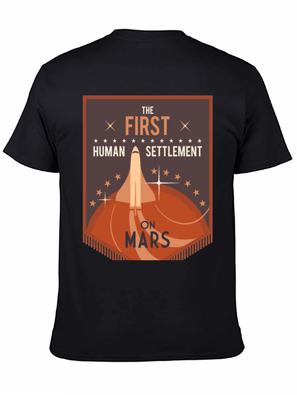 First Human Settlement on Mars Graphic T-Shirt