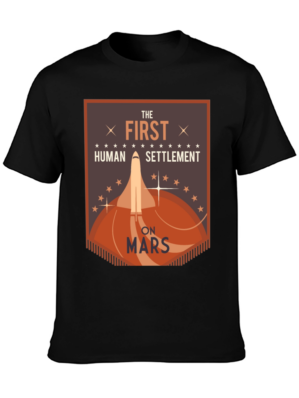First Human Settlement on Mars Graphic T-Shirt