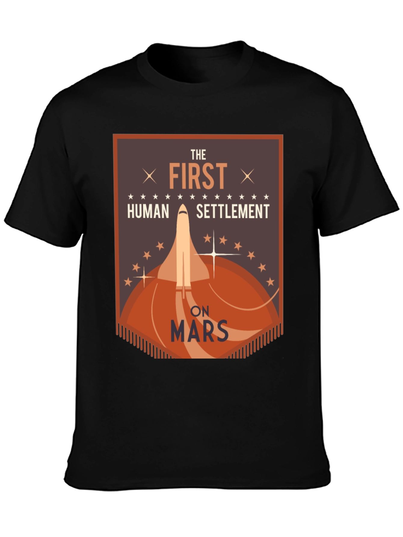 First Human Settlement on Mars Graphic T-Shirt