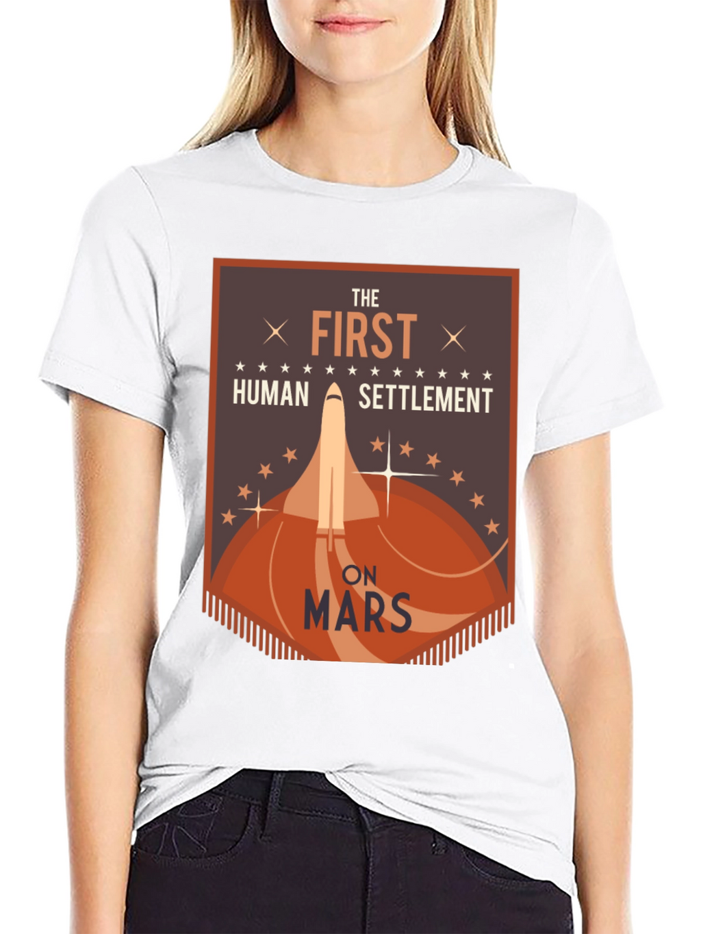 First Human Settlement on Mars Graphic T-Shirt
