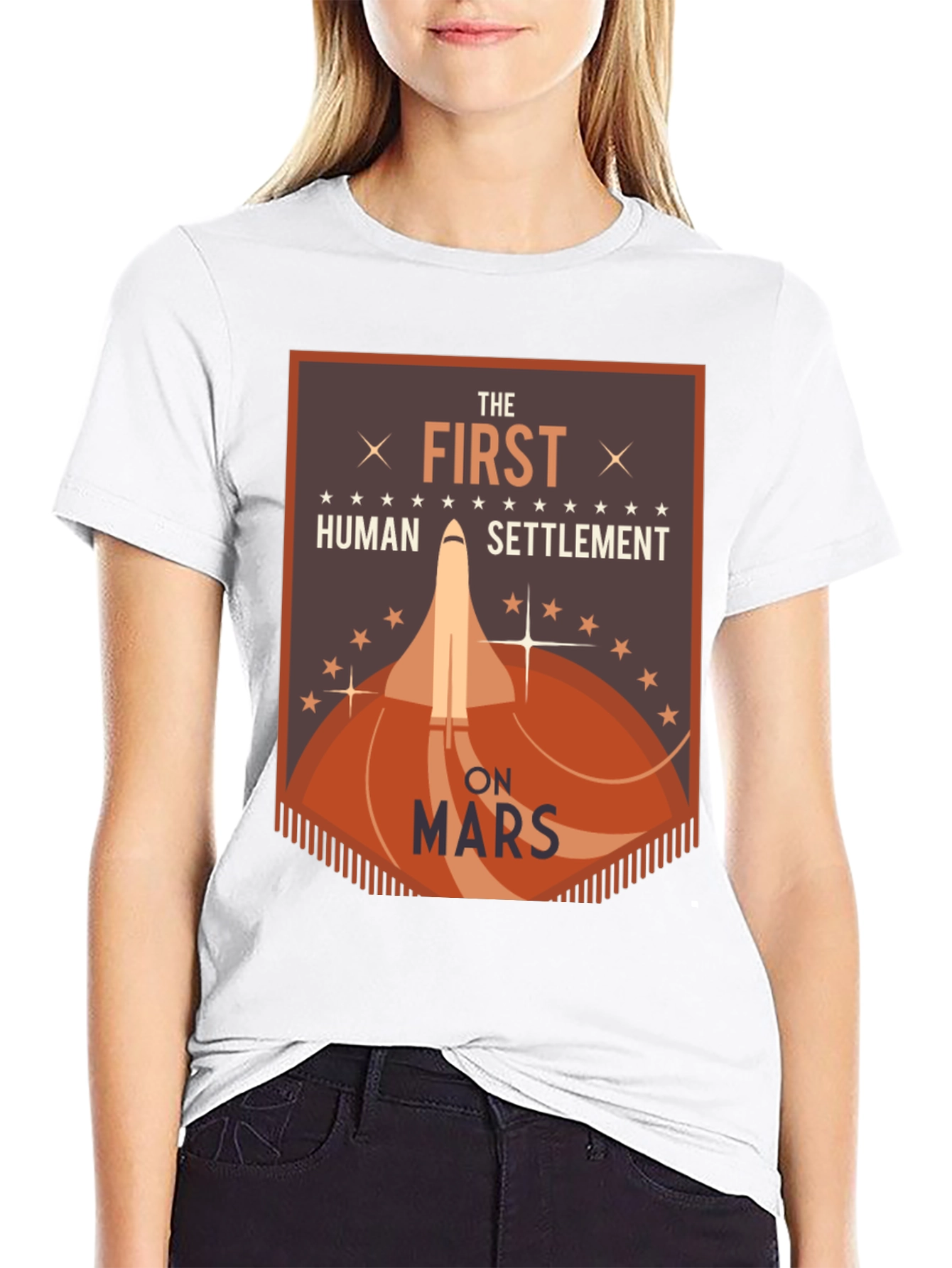 First Human Settlement on Mars Graphic T-Shirt