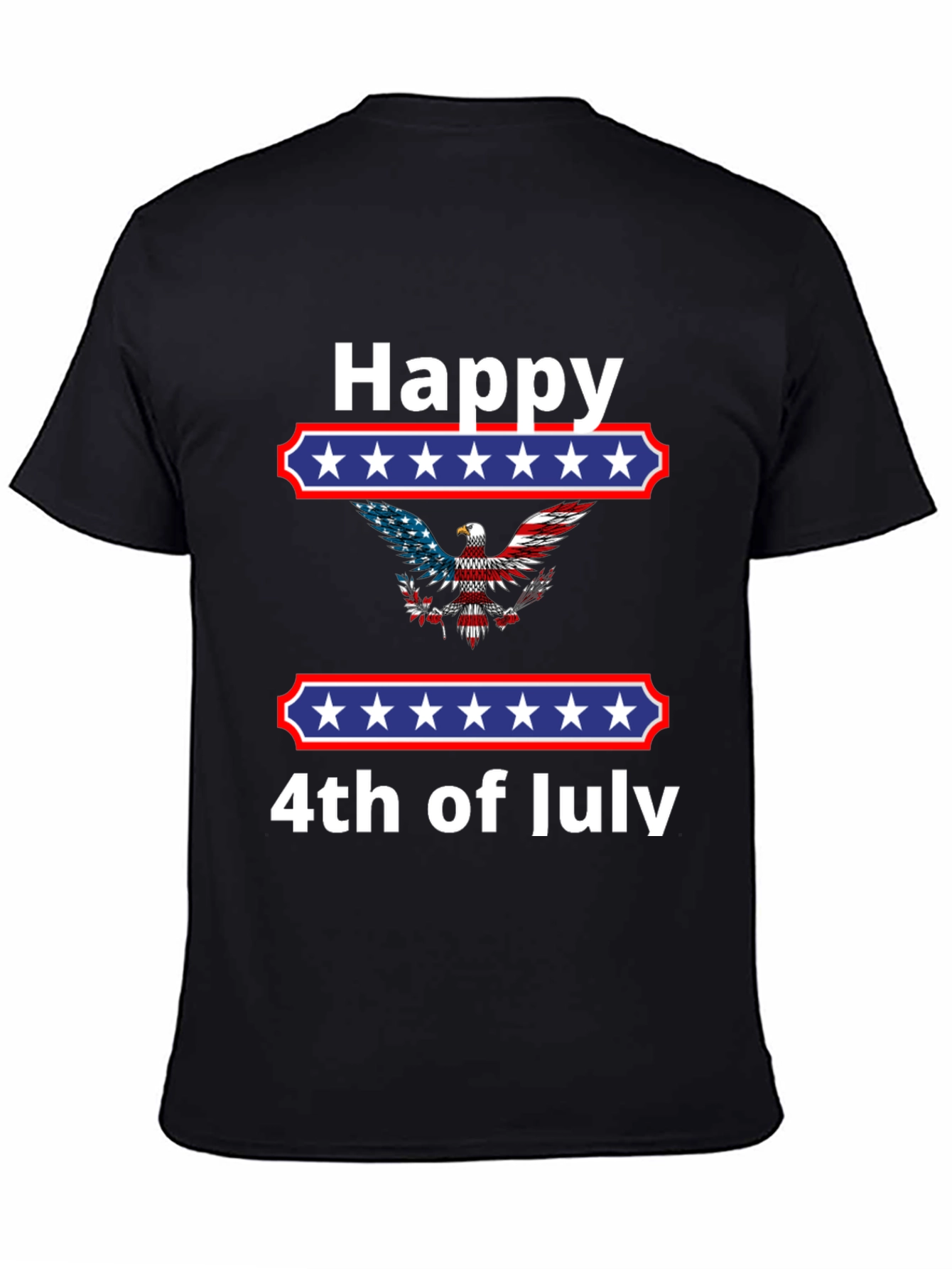 Happy 4th of July Eagle Graphic T-Shirt