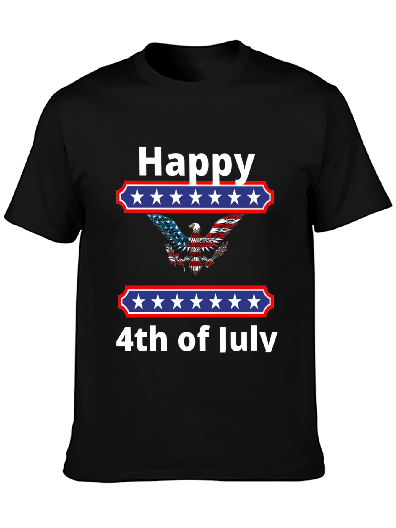 Happy 4th of July Eagle Graphic T-Shirt
