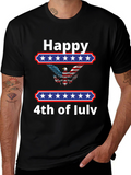 Happy 4th of July Eagle Graphic T-Shirt