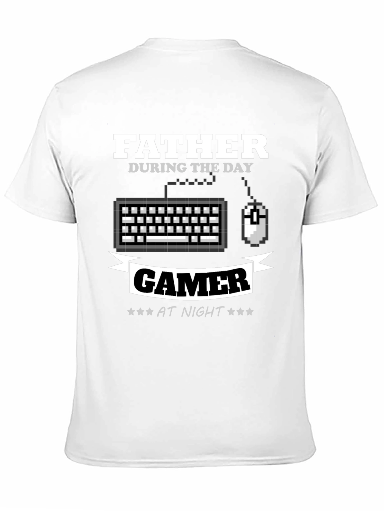 Father Gamer T-Shirt - Day/Night Design