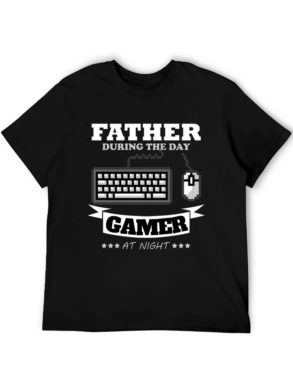 Father Gamer T-Shirt - Day/Night Design