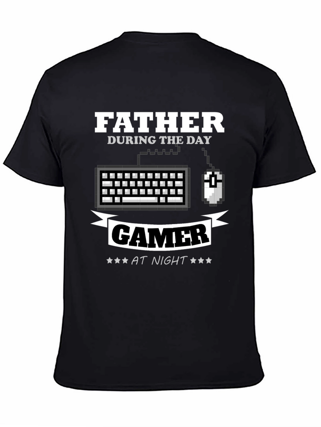 Father Gamer T-Shirt - Day/Night Design