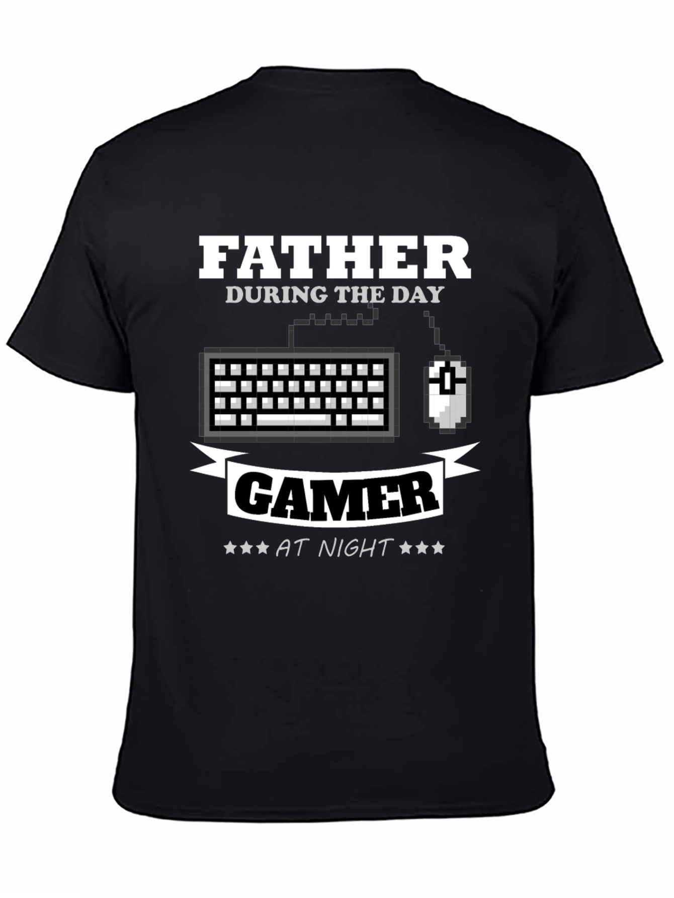 Father Gamer T-Shirt - Day/Night Design