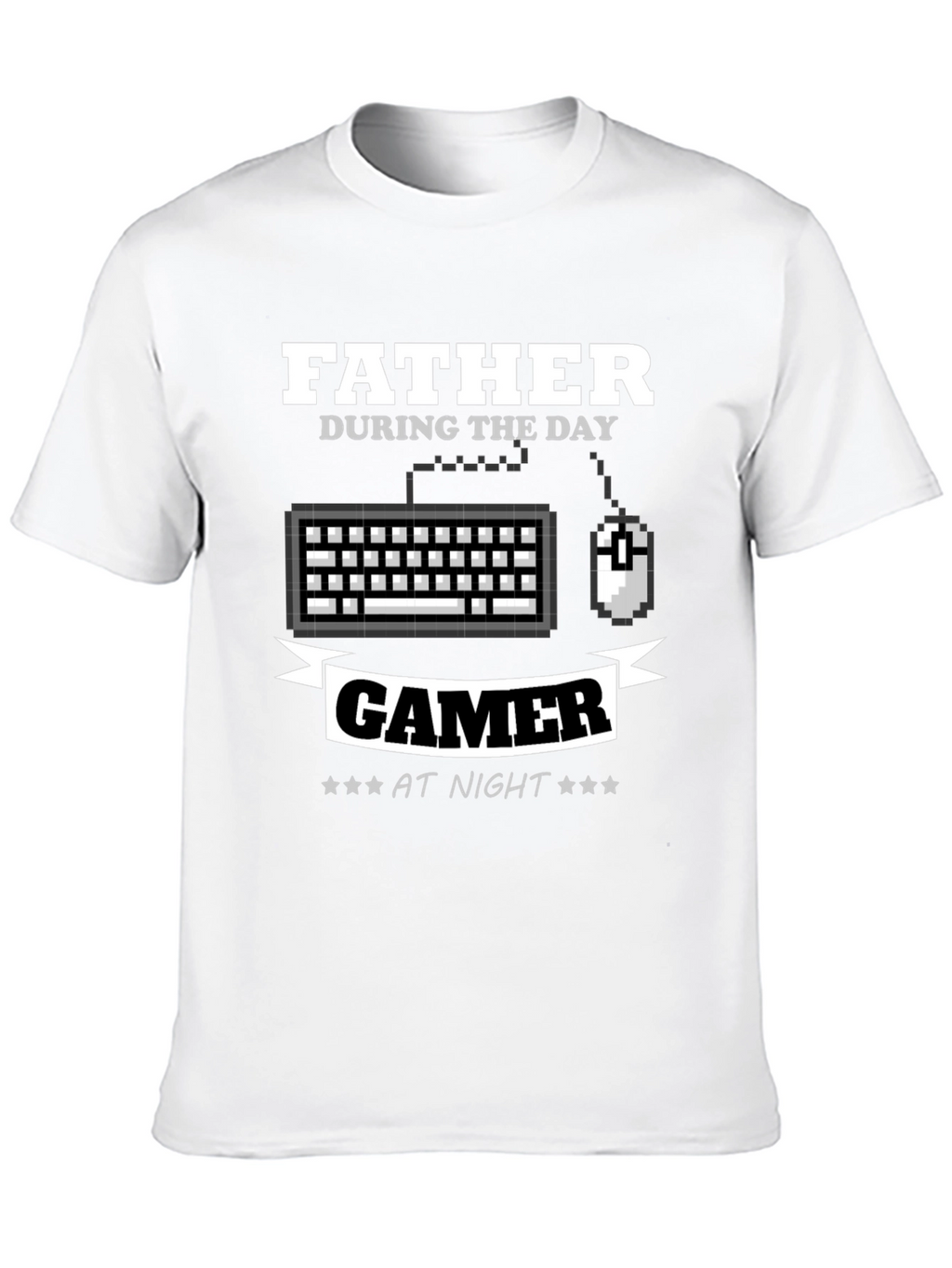 Father Gamer T-Shirt - Day/Night Design