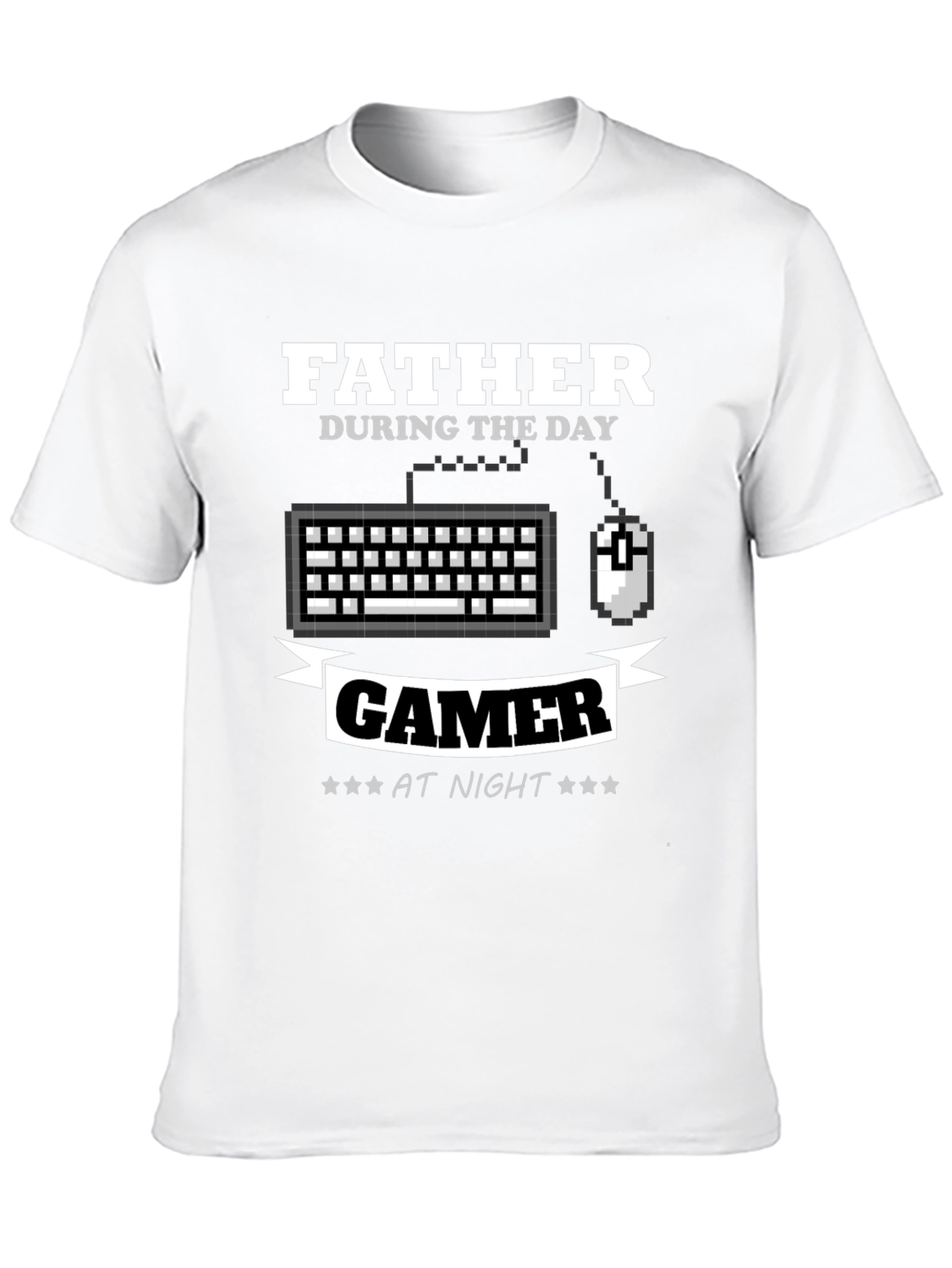 Father Gamer T-Shirt - Day/Night Design