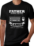 Father Gamer T-Shirt - Day/Night Design