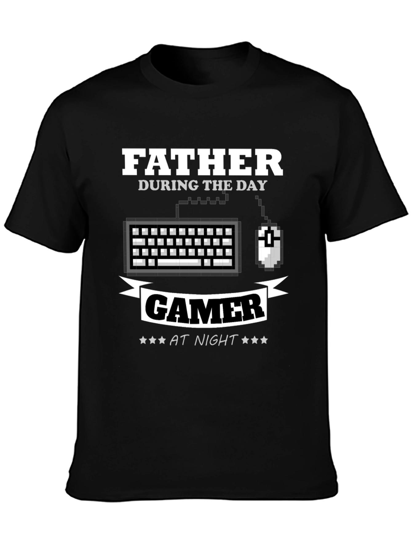 Father Gamer T-Shirt - Day/Night Design