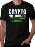 Crypto Millionaire Loading T-Shirt - Black