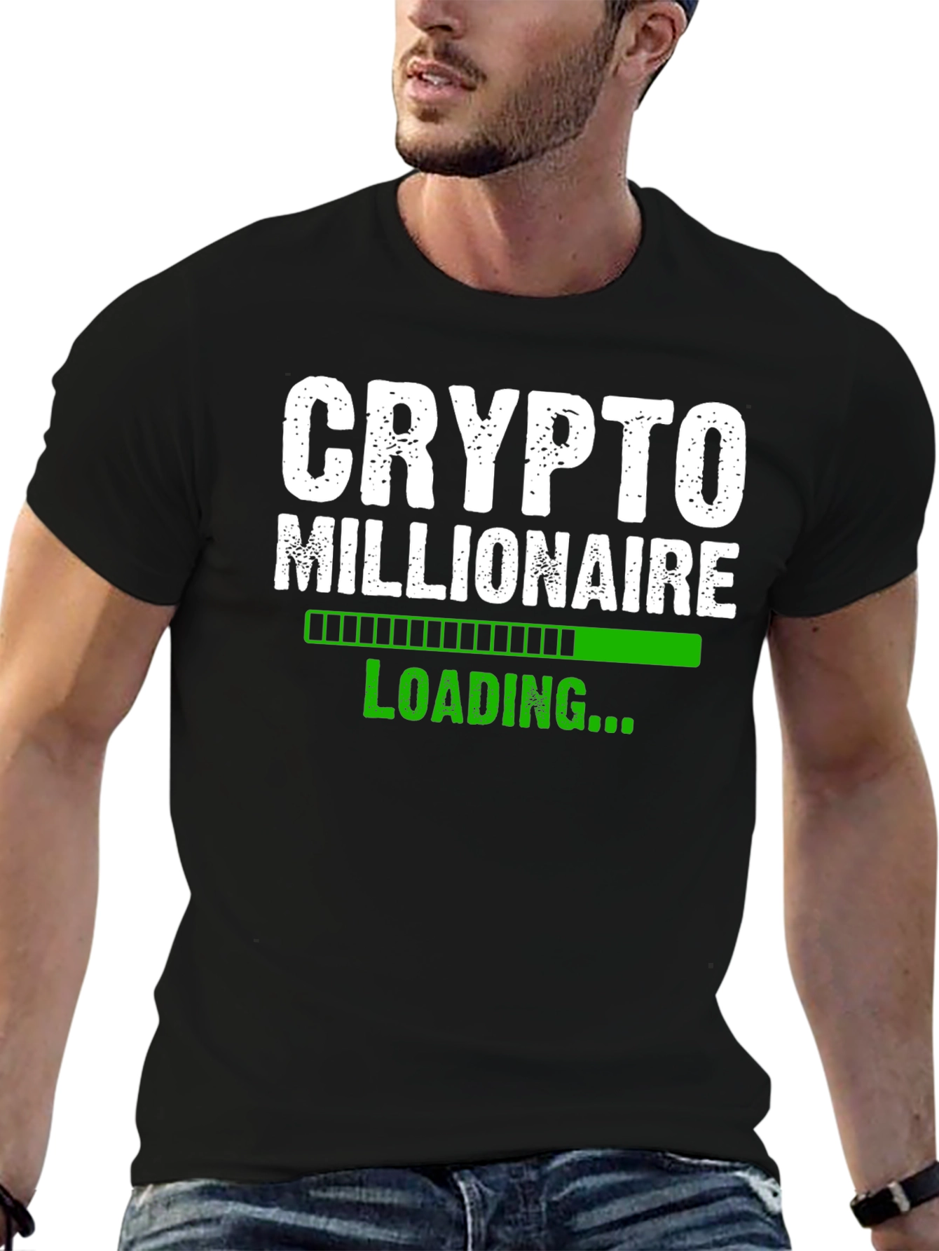 Crypto Millionaire Loading T-Shirt - Black
