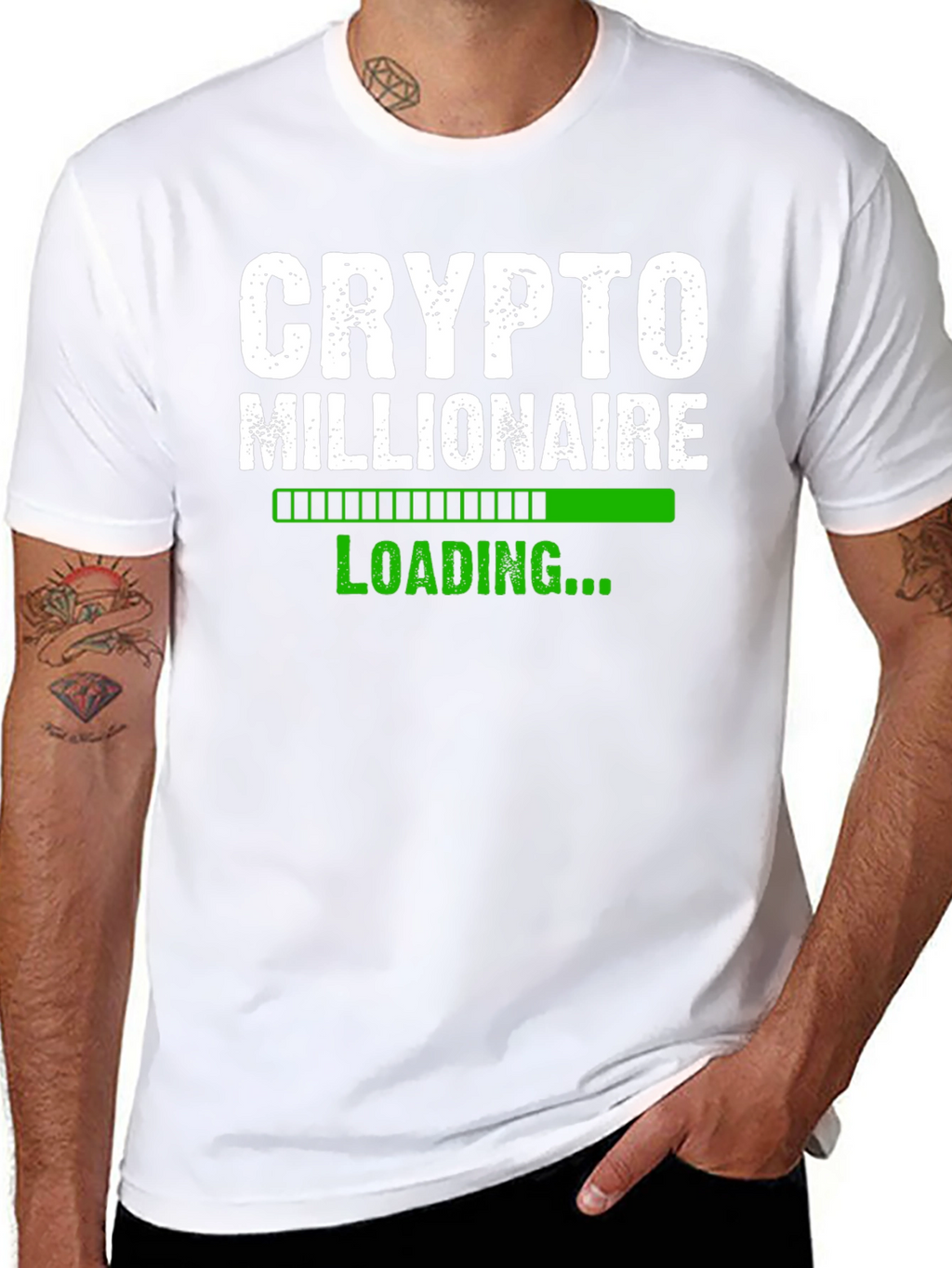 Crypto Millionaire Loading T-Shirt - Black