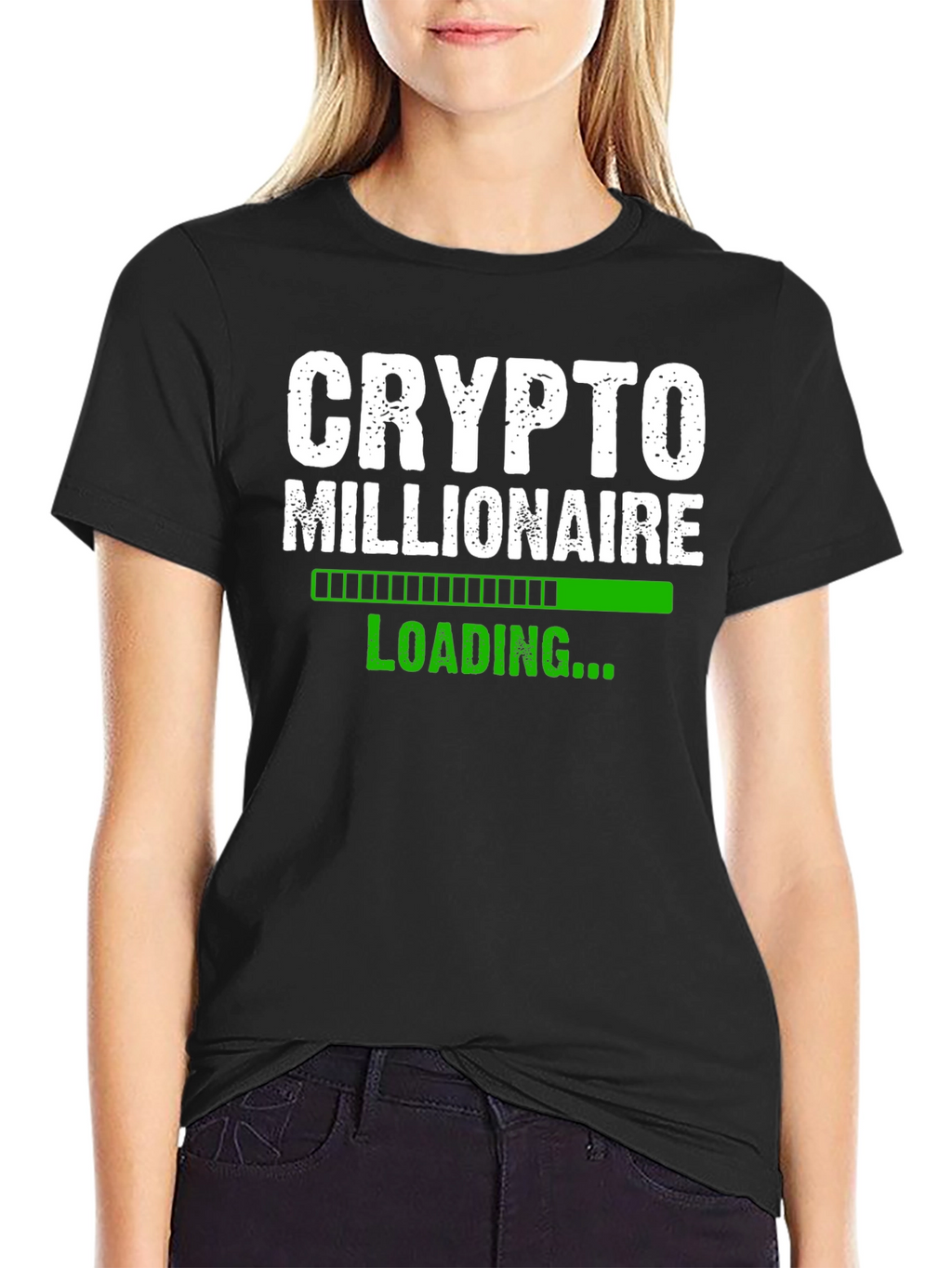 Crypto Millionaire Loading T-Shirt - Black