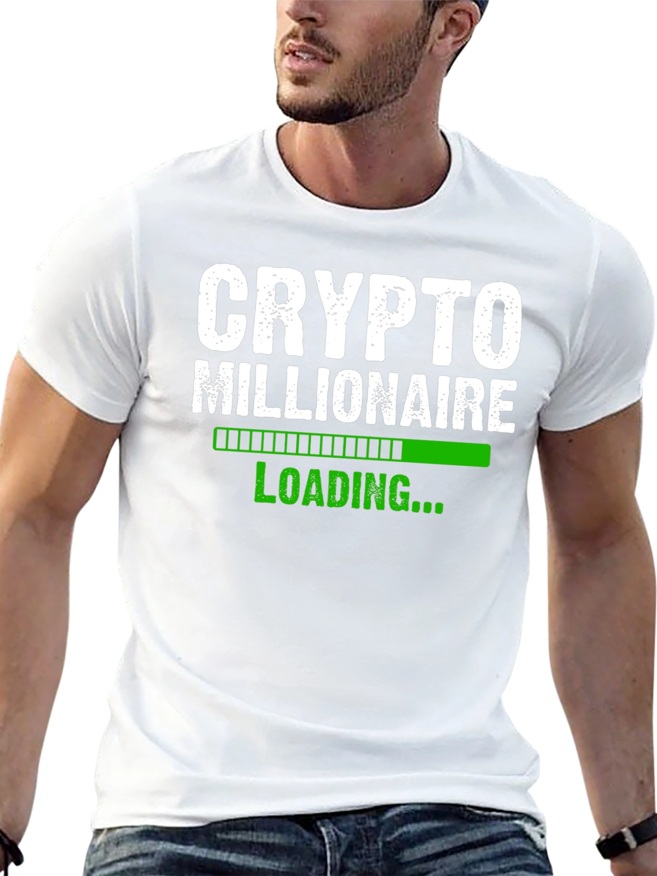 Crypto Millionaire Loading T-Shirt - Black