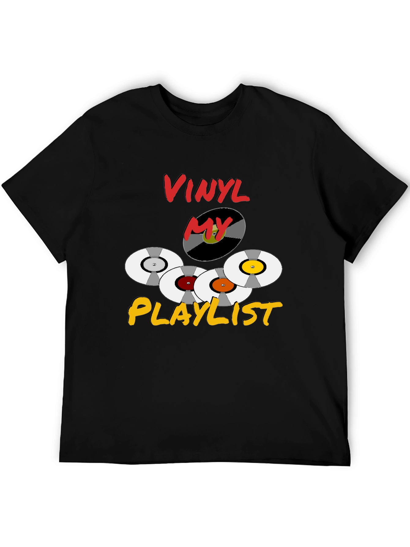 Vinyl Playlist T-Shirt - Retro Music Lover Tee