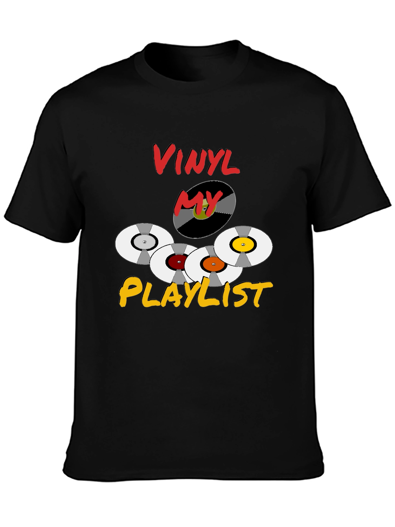 Vinyl Playlist T-Shirt - Retro Music Lover Tee