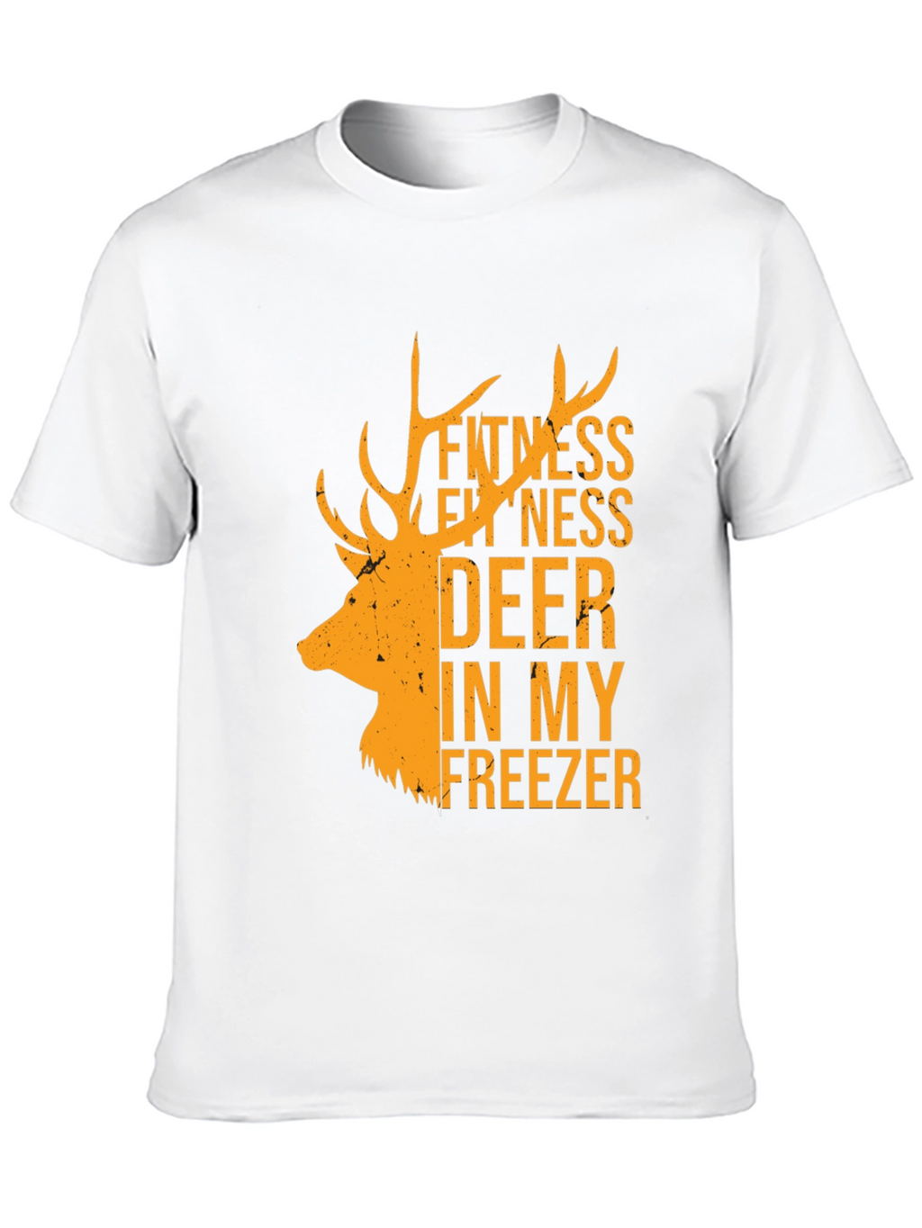 Fitness Deer In My Freezer Black T-Shirt