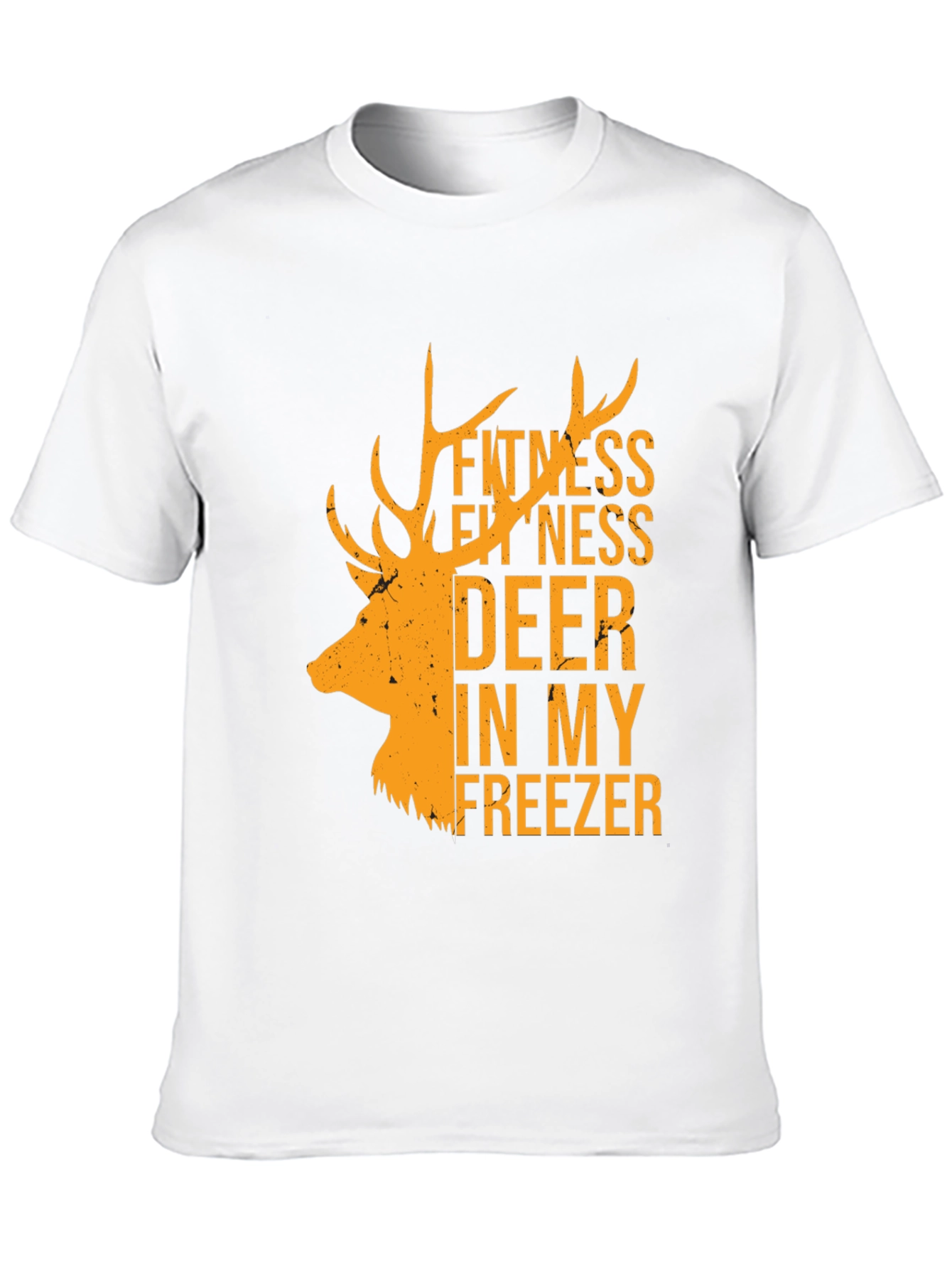 Fitness Deer In My Freezer Black T-Shirt