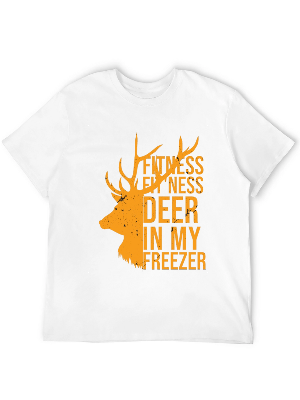 Fitness Deer In My Freezer Black T-Shirt