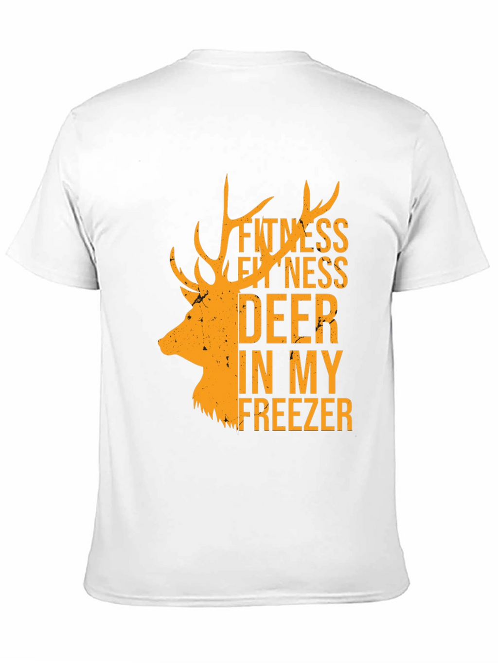 Fitness Deer In My Freezer Black T-Shirt