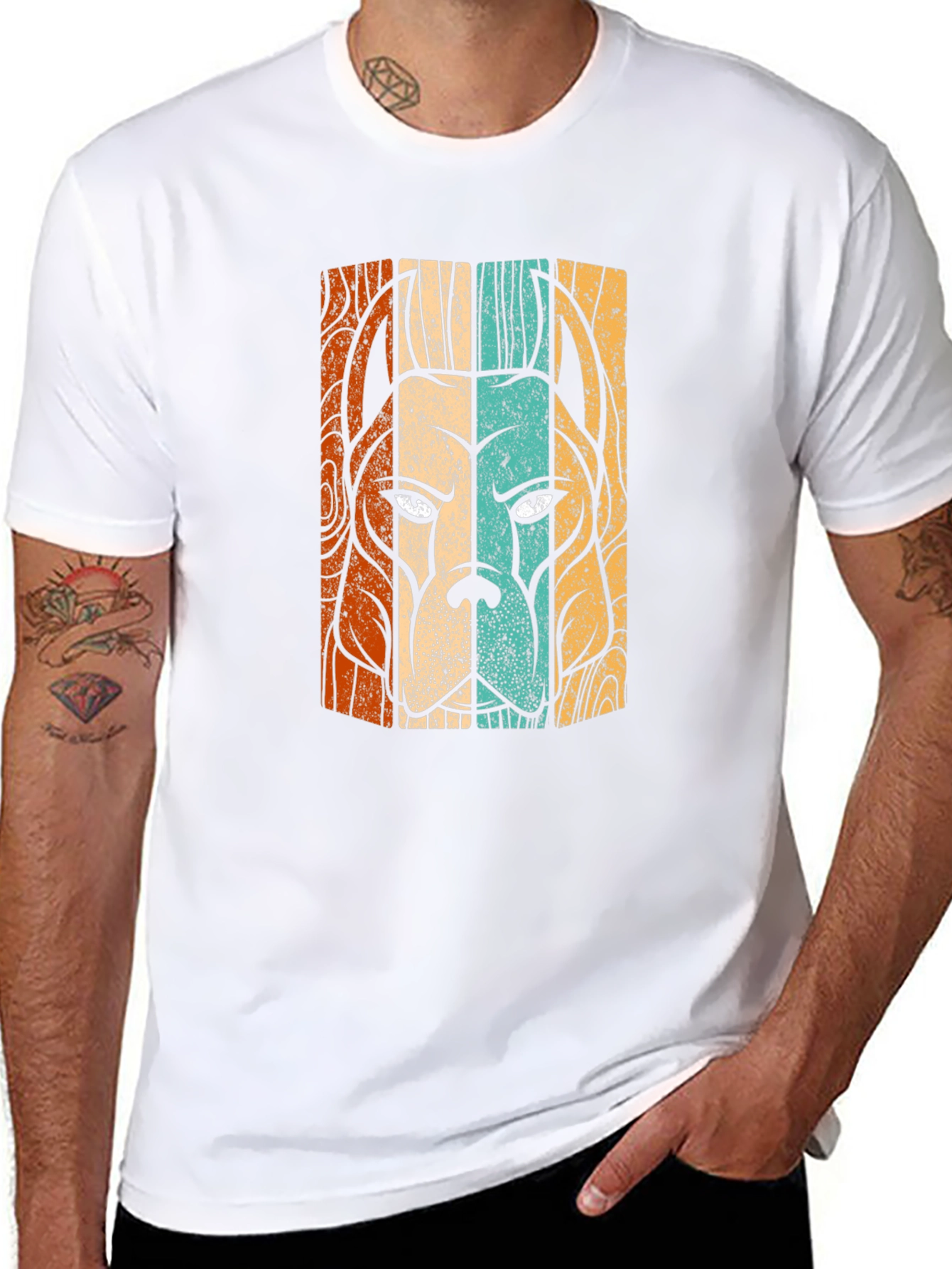 Retro Dog Breed Graphic Tee - Black Cotton Shirt