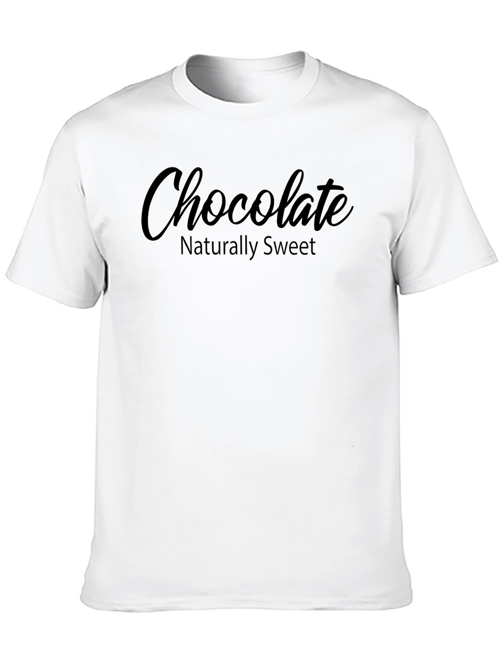 Chocolate Naturally Sweet Black Graphic Tee