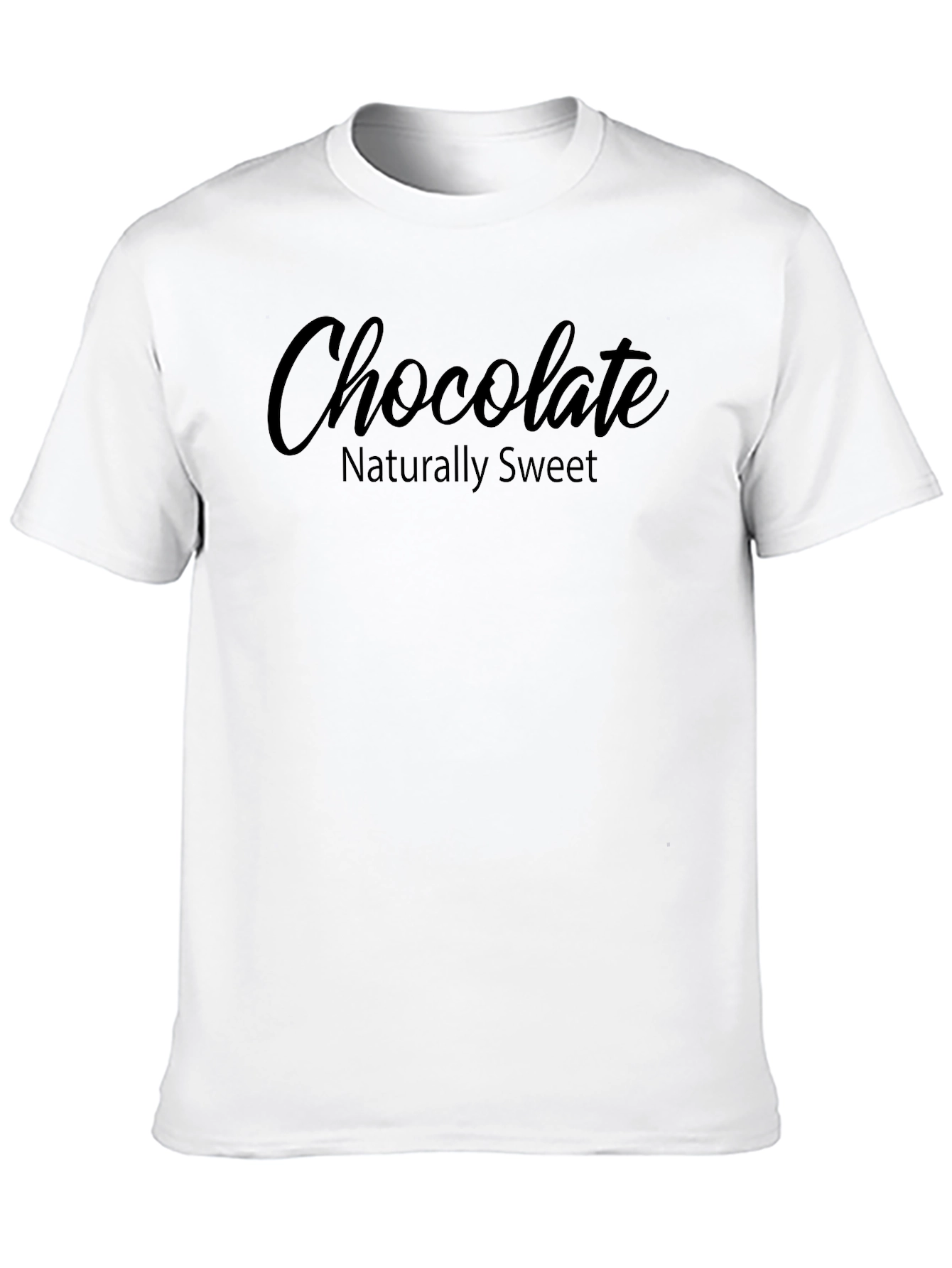Chocolate Naturally Sweet Black Graphic Tee