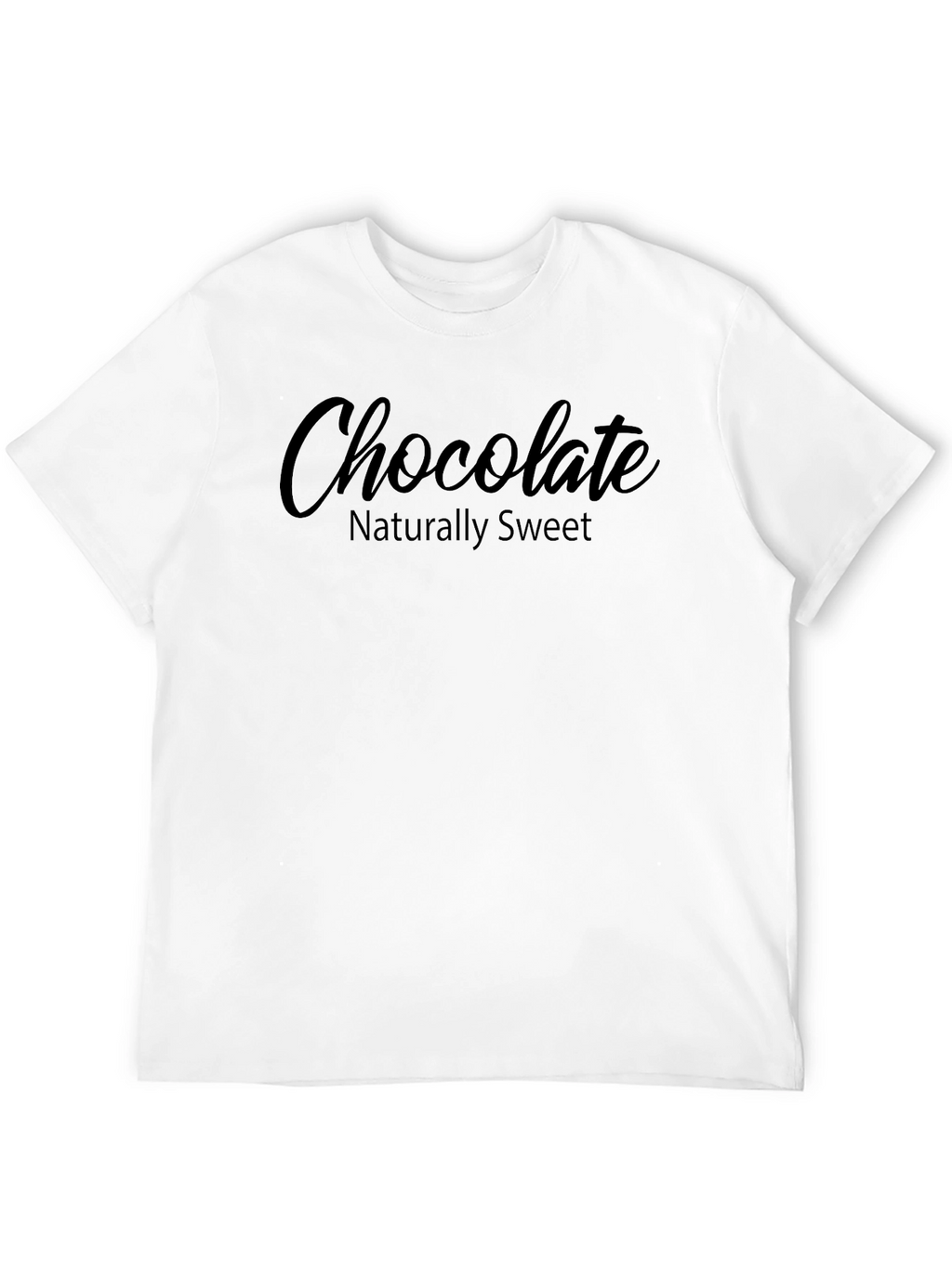 Chocolate Naturally Sweet Black Graphic Tee
