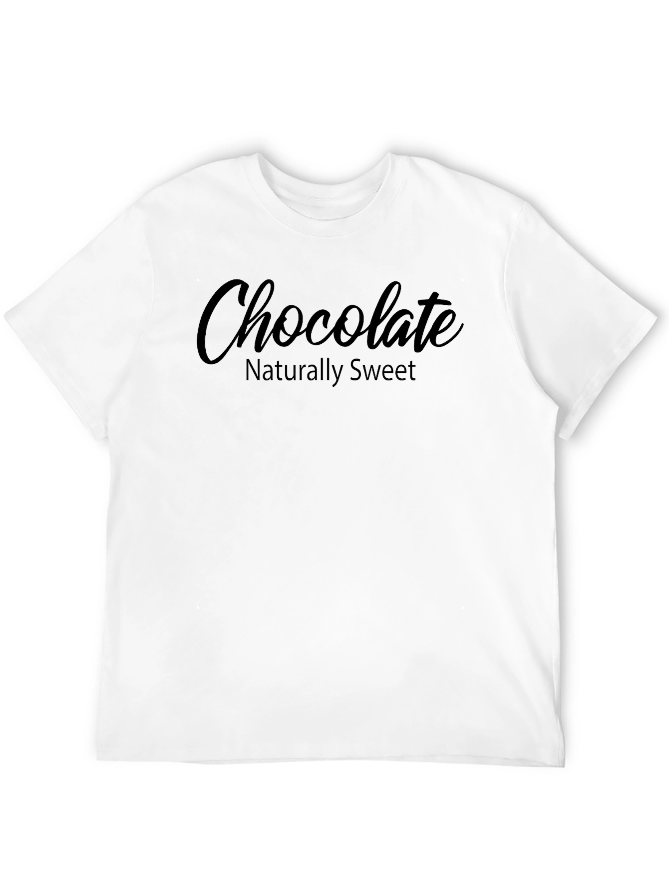 Chocolate Naturally Sweet Black Graphic Tee