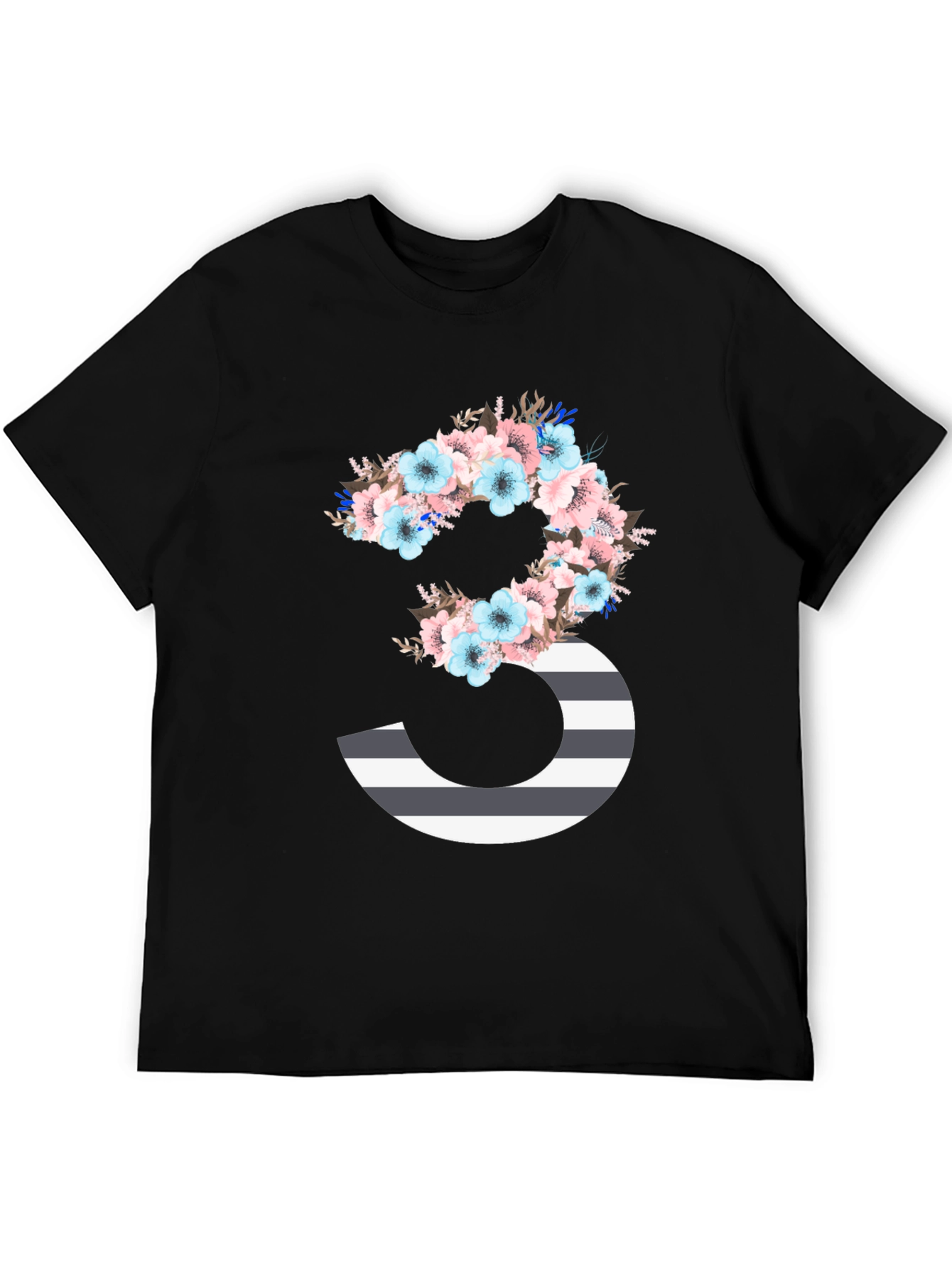 Floral Number 3 Graphic Tee