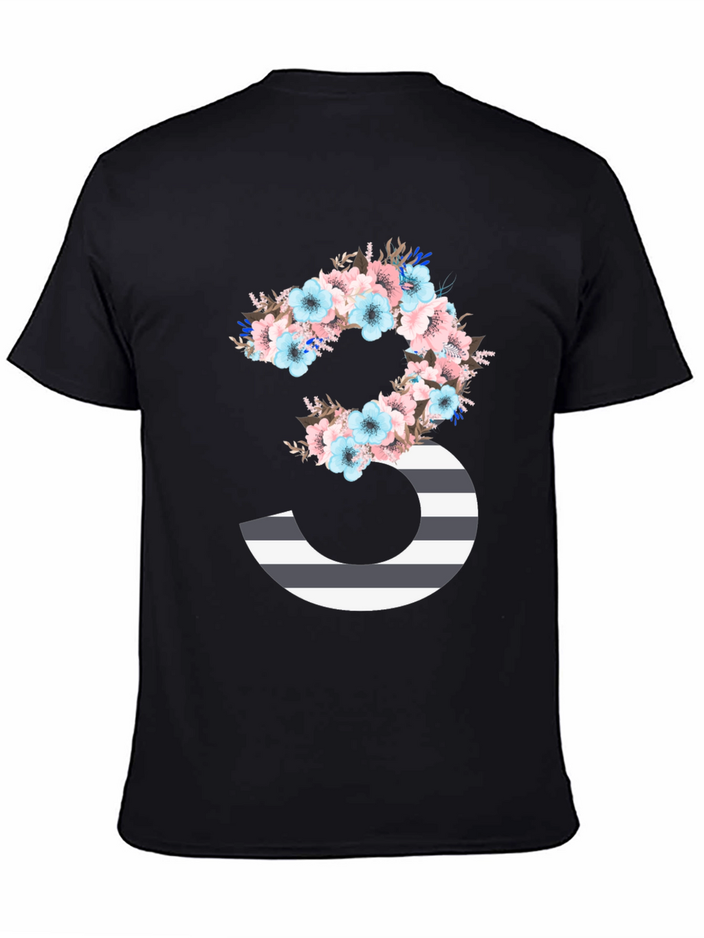 Floral Number 3 Graphic Tee