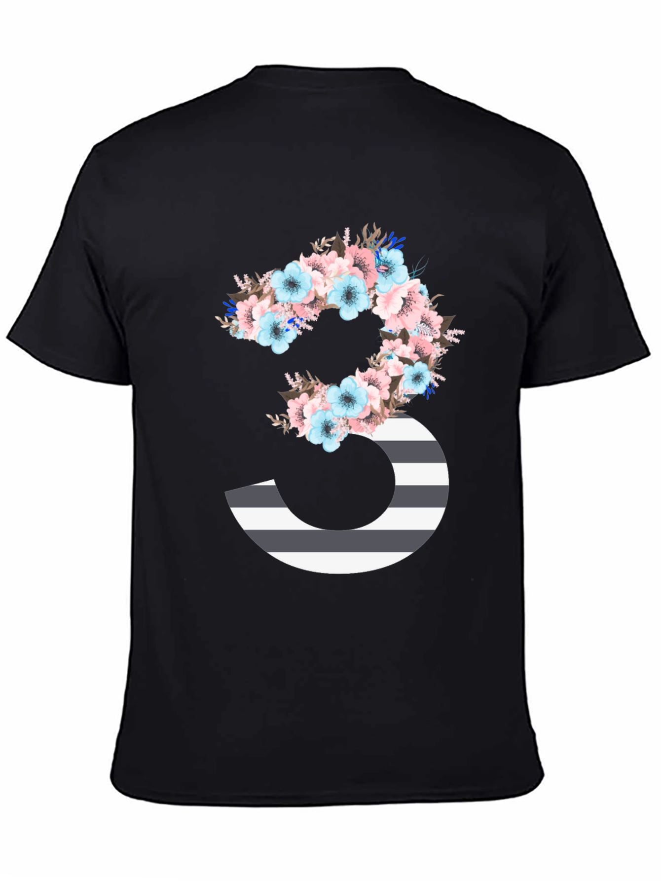 Floral Number 3 Graphic Tee