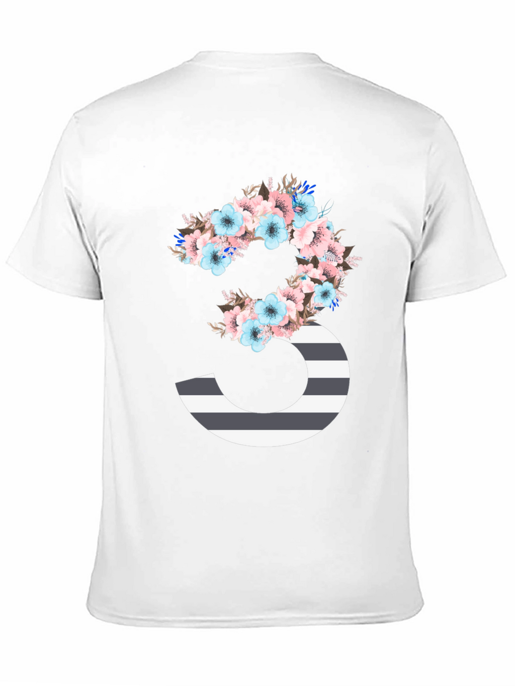 Floral Number 3 Graphic Tee