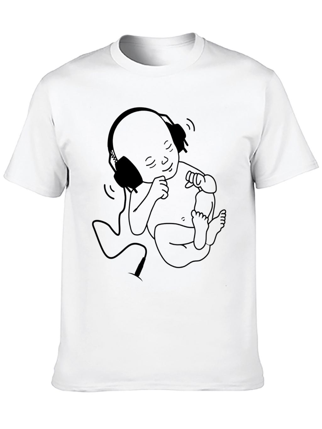 Baby DJ Graphic Tee - Cool Black Cotton T-Shirt