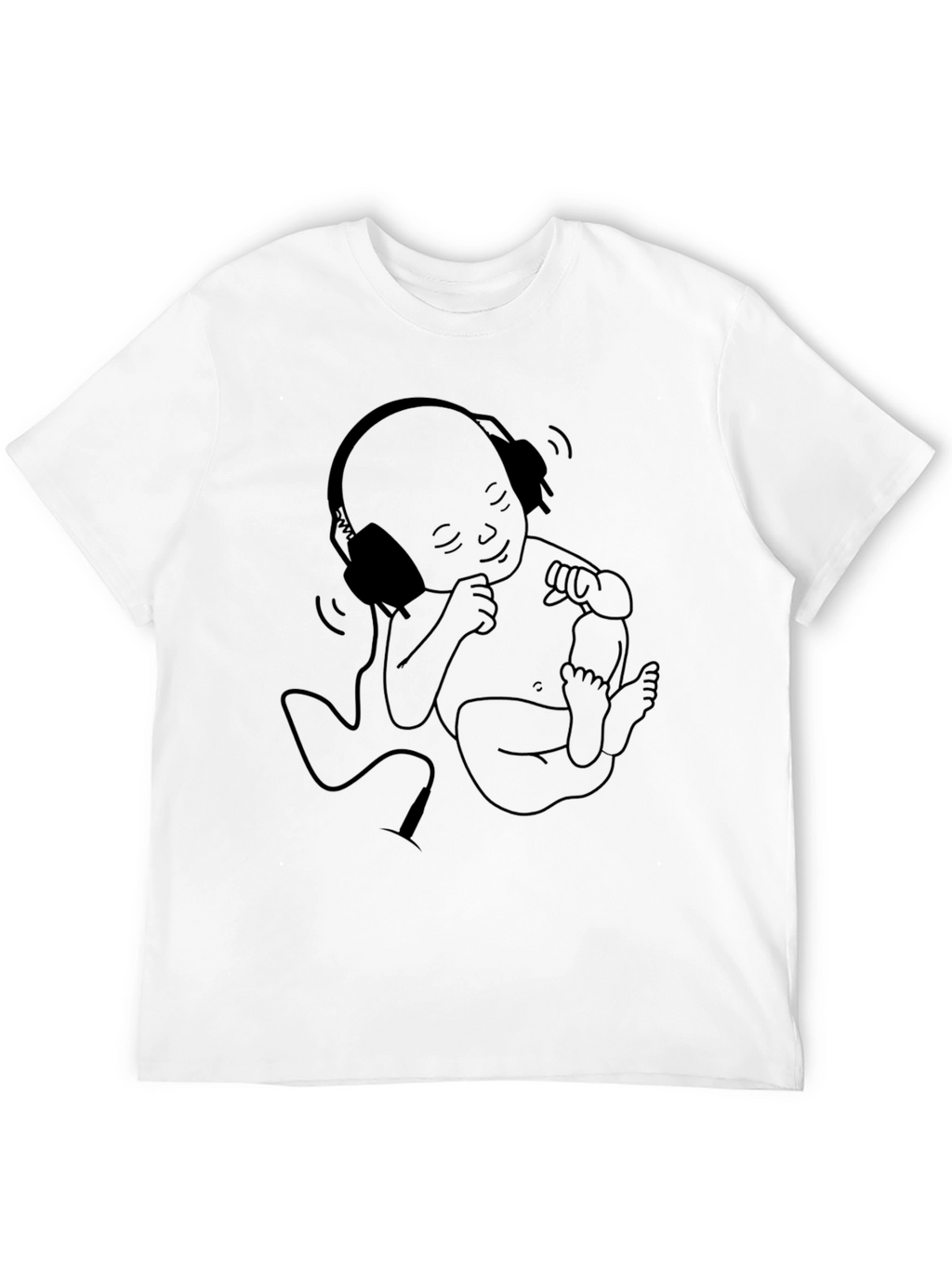 Baby DJ Graphic Tee - Cool Black Cotton T-Shirt