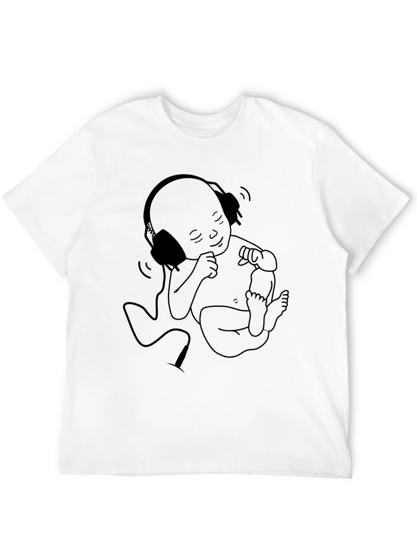 Baby DJ Graphic Tee - Cool Black Cotton T-Shirt