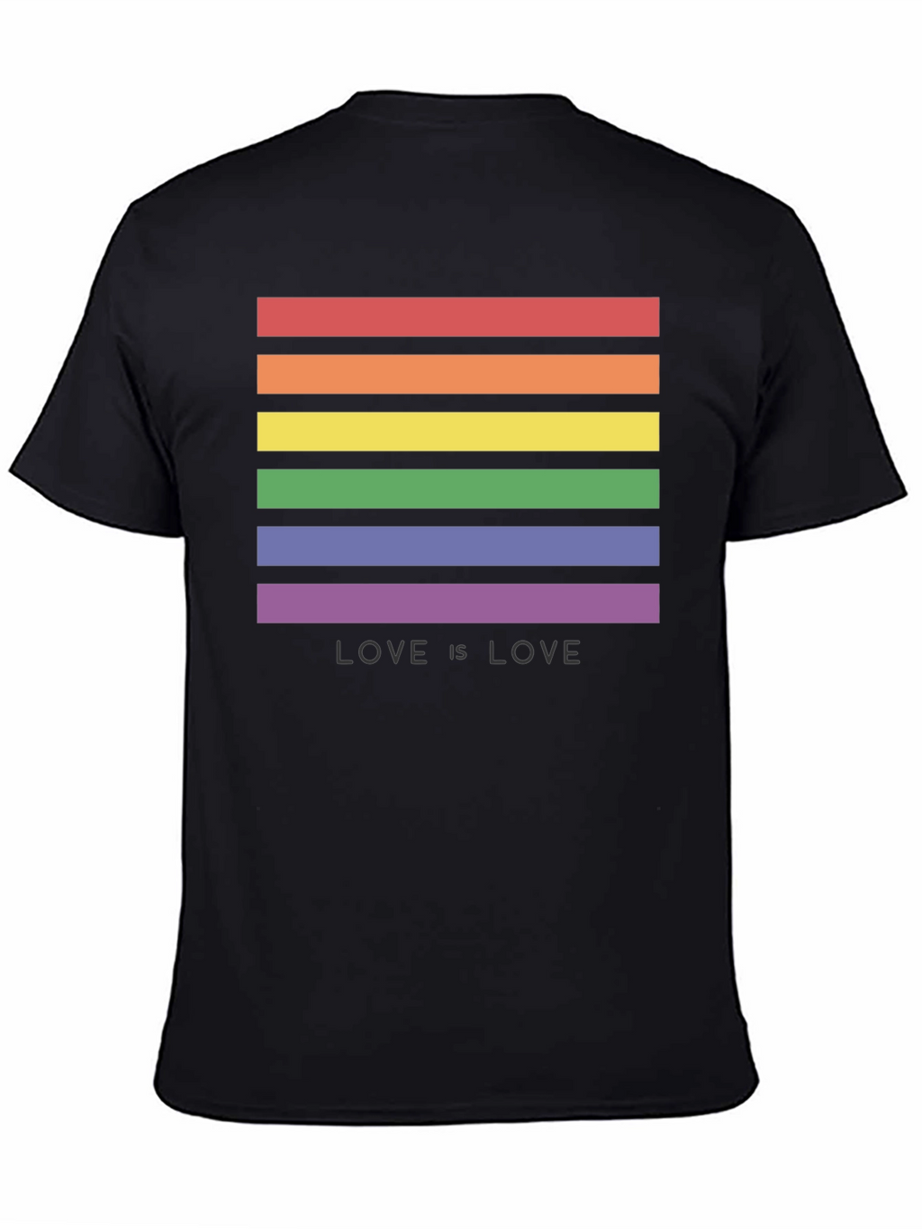 Love is Love LGBT Pride Rainbow Striped T-Shirt