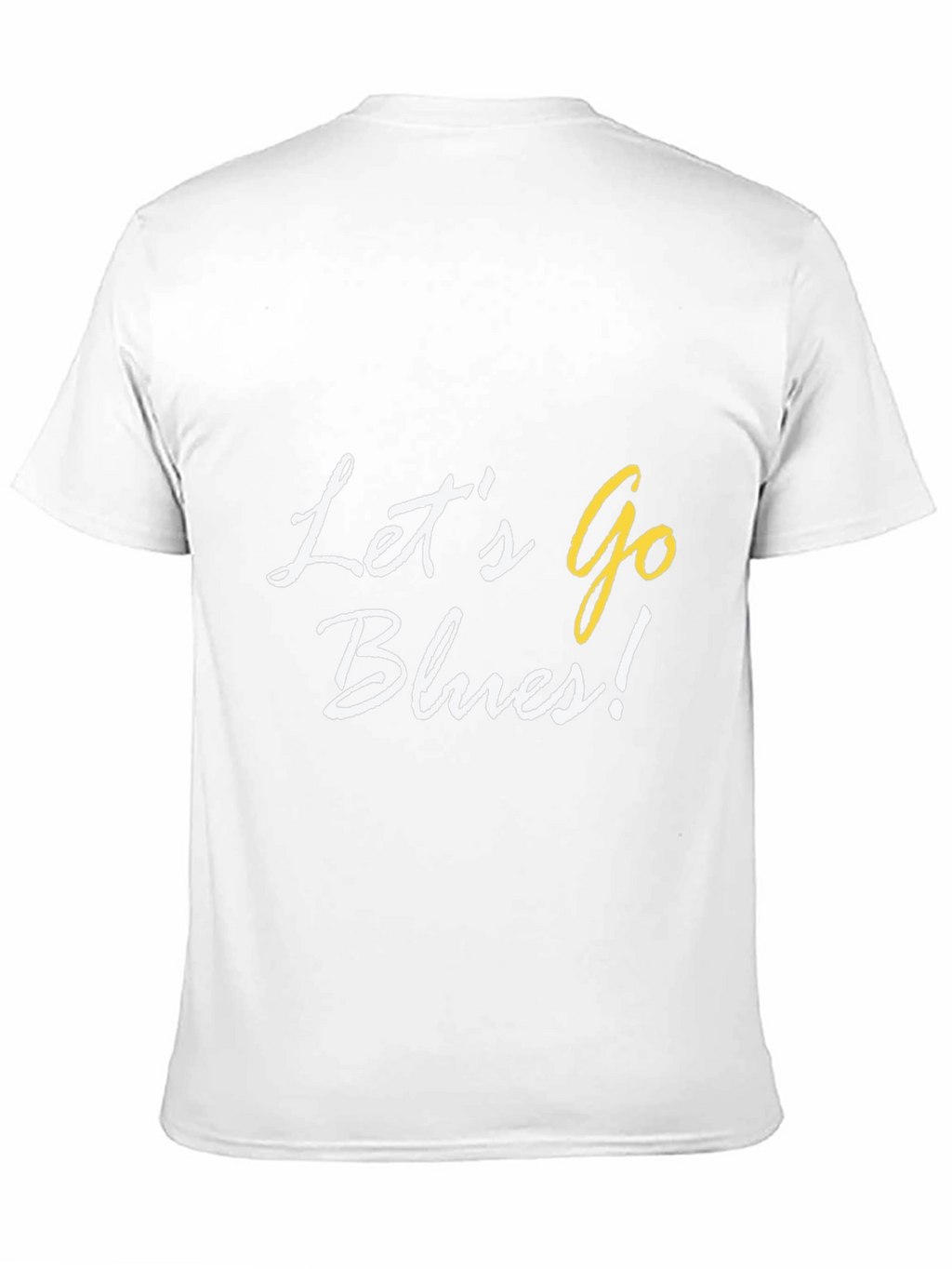Lets Go Blues! Black Cotton Graphic Tee