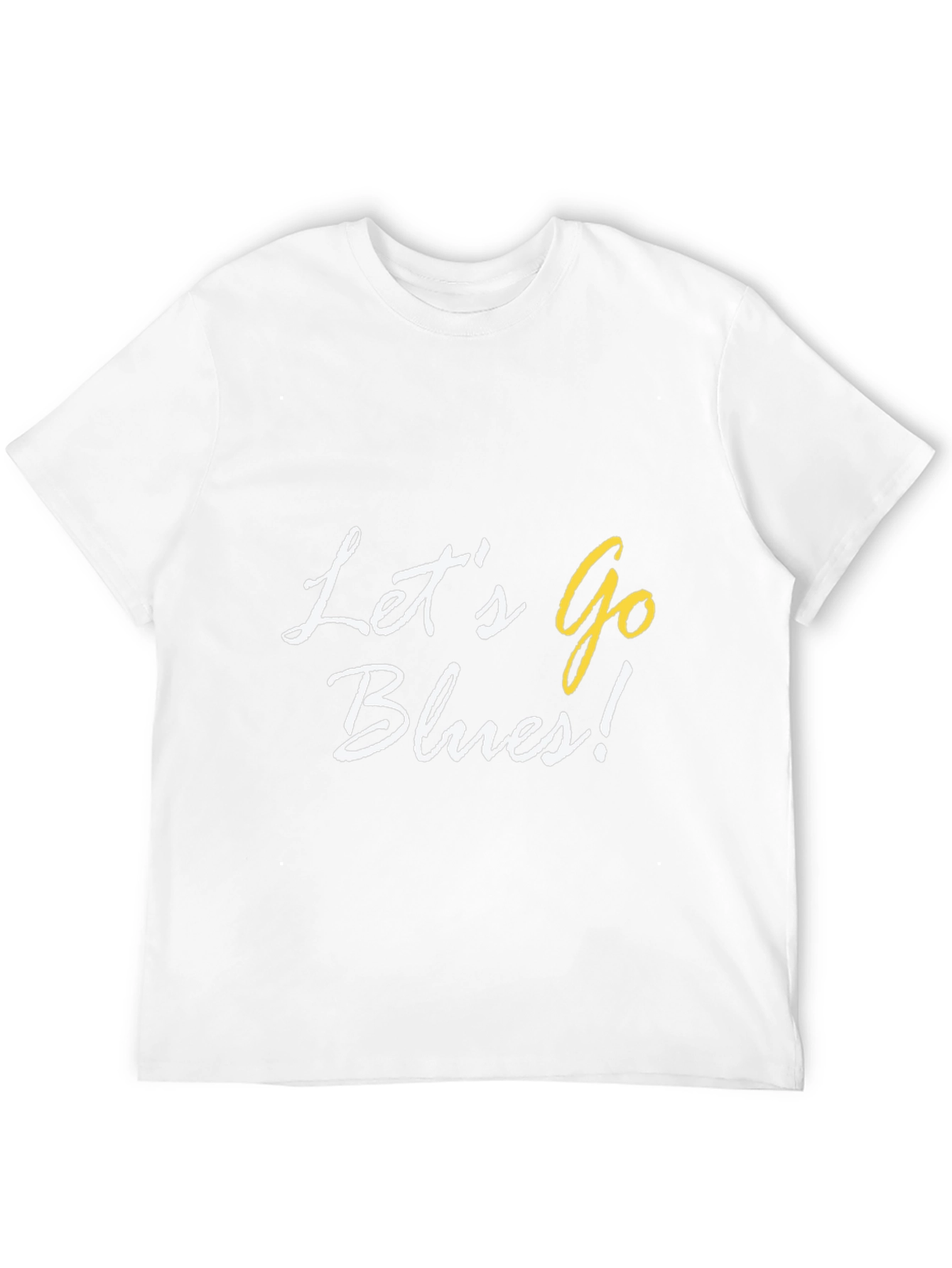 Lets Go Blues! Black Cotton Graphic Tee