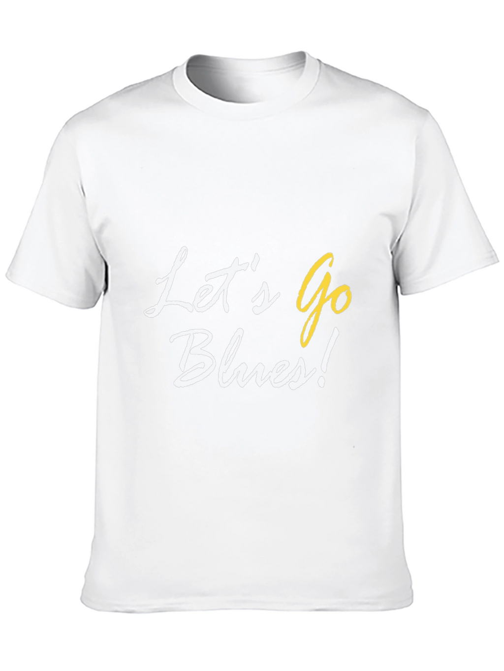 Lets Go Blues! Black Cotton Graphic Tee