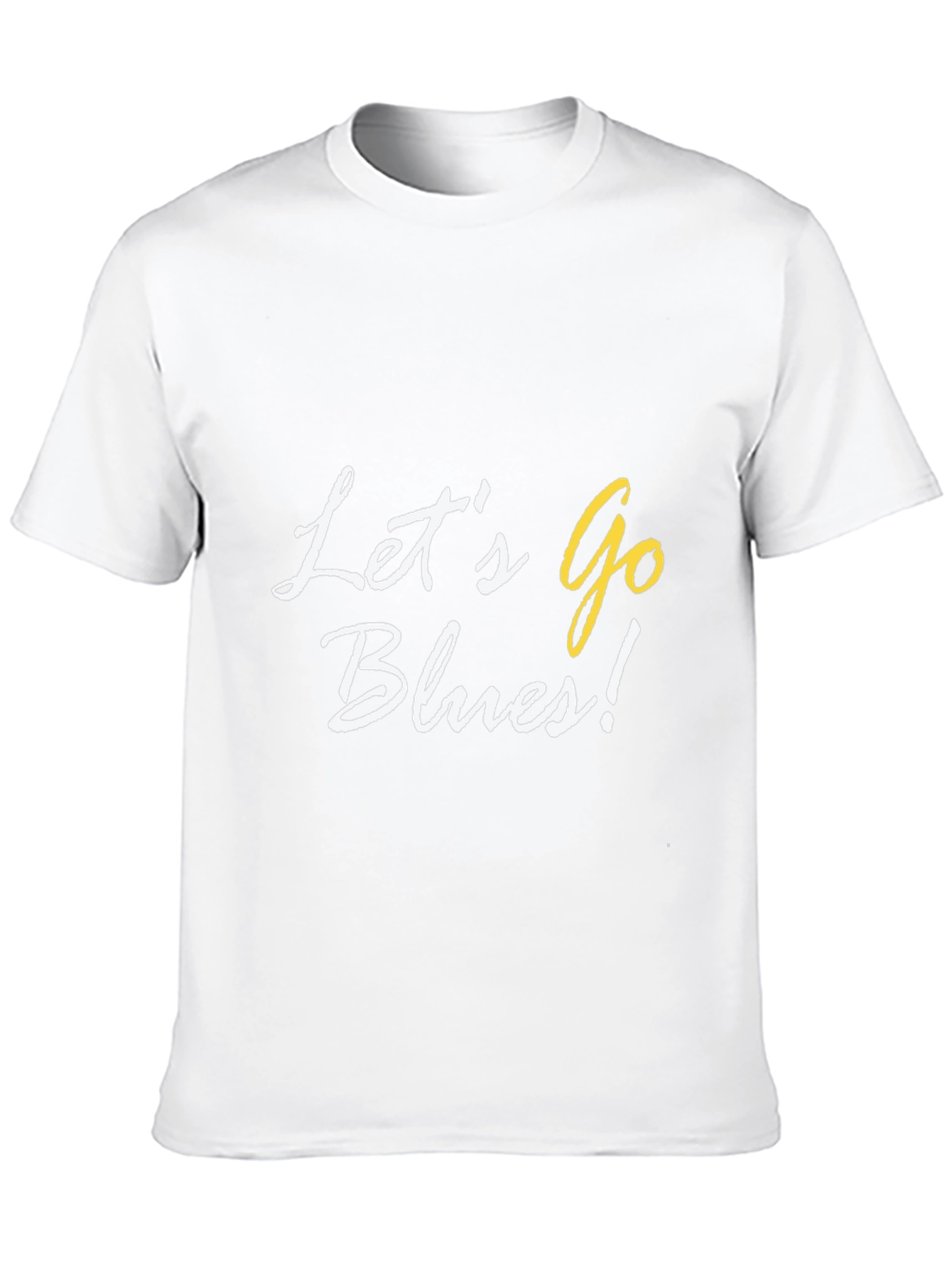 Lets Go Blues! Black Cotton Graphic Tee