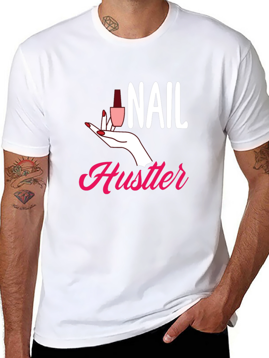 Nail Hustler Graphic Tee - Manicure Lovers T-Shirt