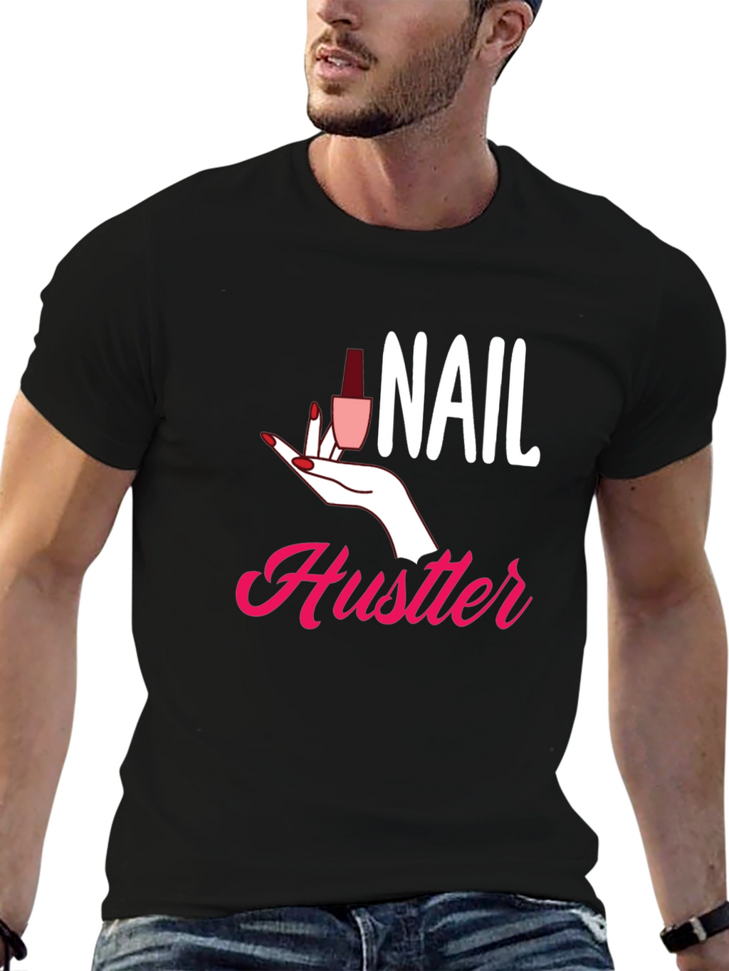 Nail Hustler Graphic Tee - Manicure Lovers T-Shirt